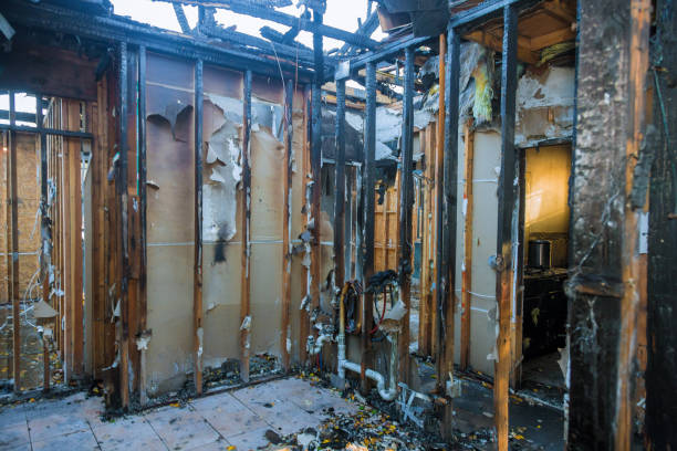 Professional Soot Cleanup technician working in Fairview Park, OH